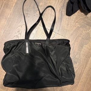 PRADA Black Nylon Handbag
